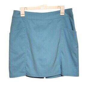 Tehama Athletic Skort Light Blue w/ Pockets Side Zipper Womens Size 8